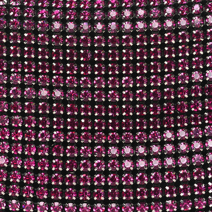 Alexander Wang Mesh Crystal Rhinestone Mini Heiress Pouch Pink 8 of 11
