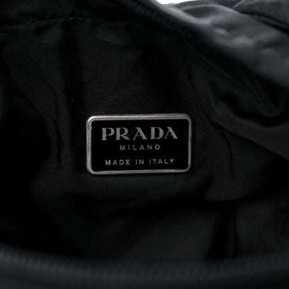 Prada Tessuto Nylon Saffiano Messenger Satchel Black 8 of 18