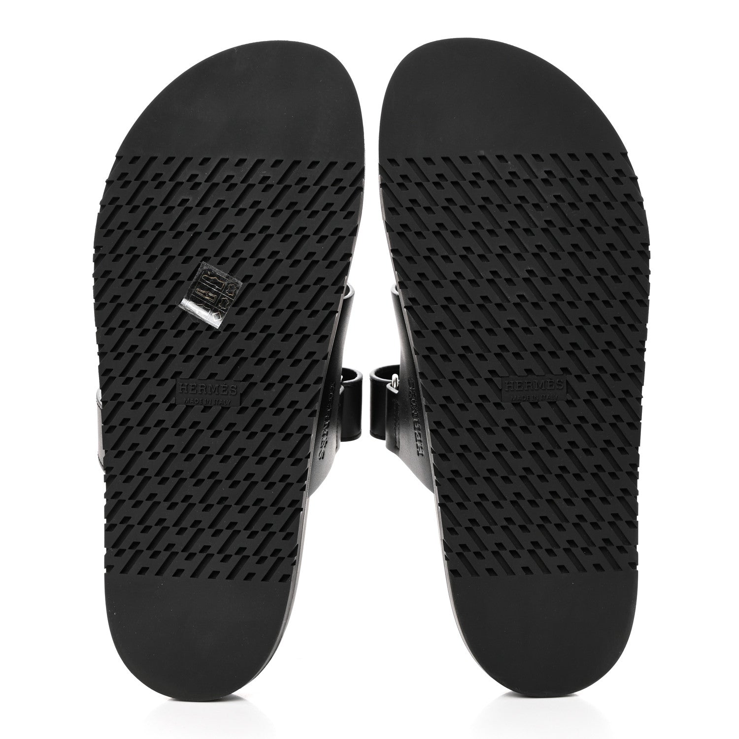 Hermes Calfskin Womens Chypre Sandals 41 Black 5 of 9