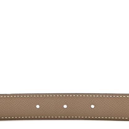 Hermes Epsom Swift 24mm Mini H Belt 95 38 Etoupe Black 4 of 6