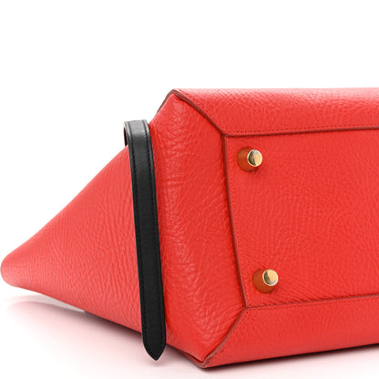 Celine Elephant Calfskin Mini Tri-Color Belt Bag Vermillion 9 of 13