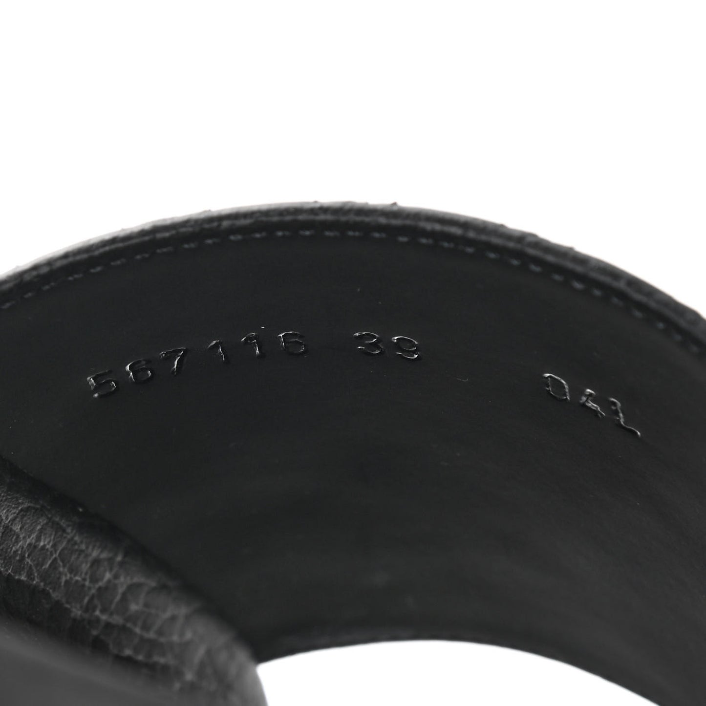 Microguccissima Slide Sandals 39 Black