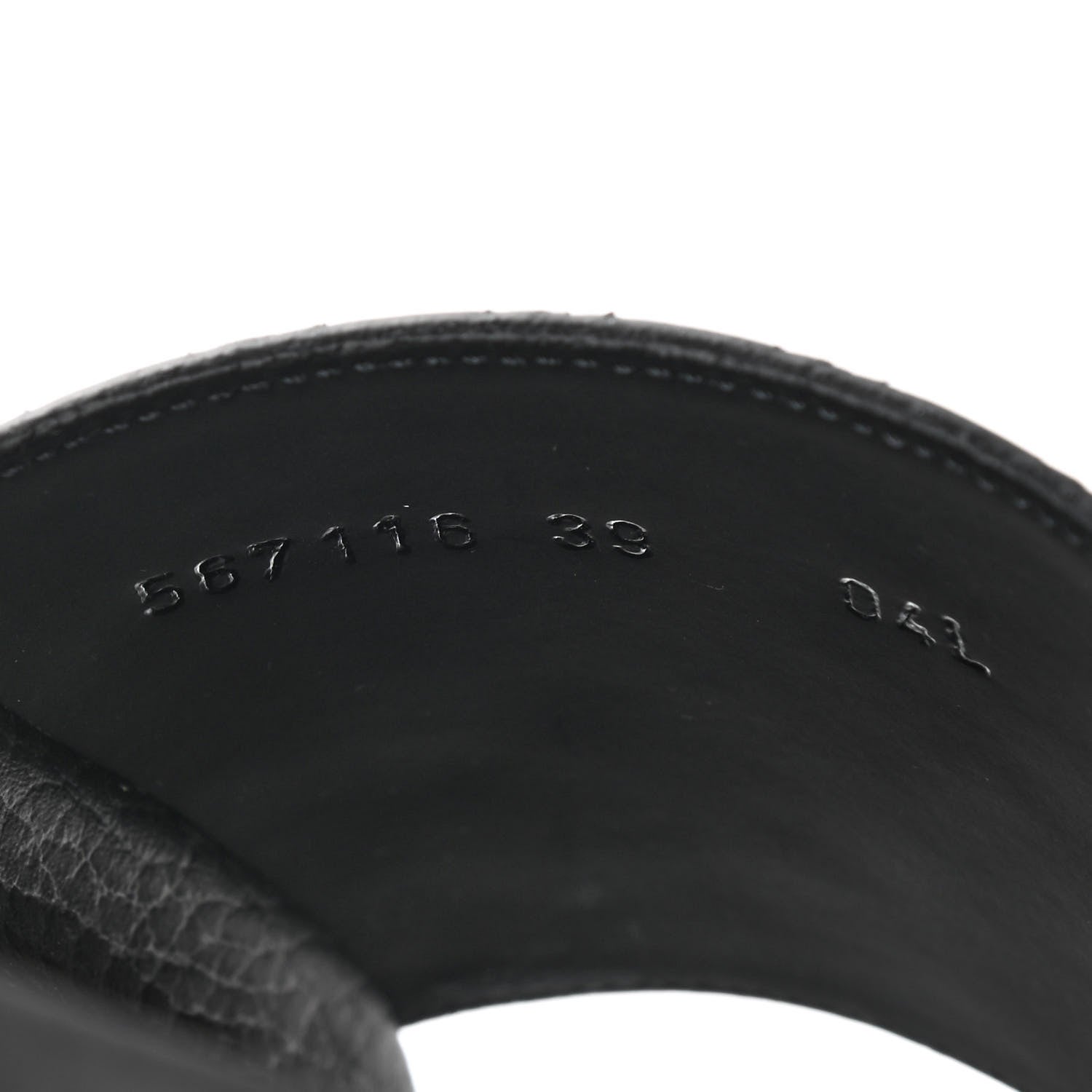 Gucci Microguccissima Slide Sandals 39 Black 7 of 8
