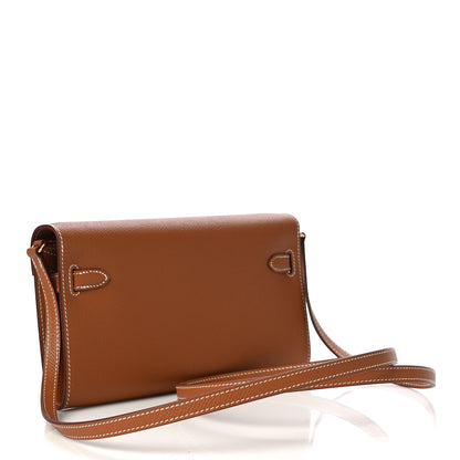 Hermes Epsom Kelly Wallet To Go Gold 3 of 10