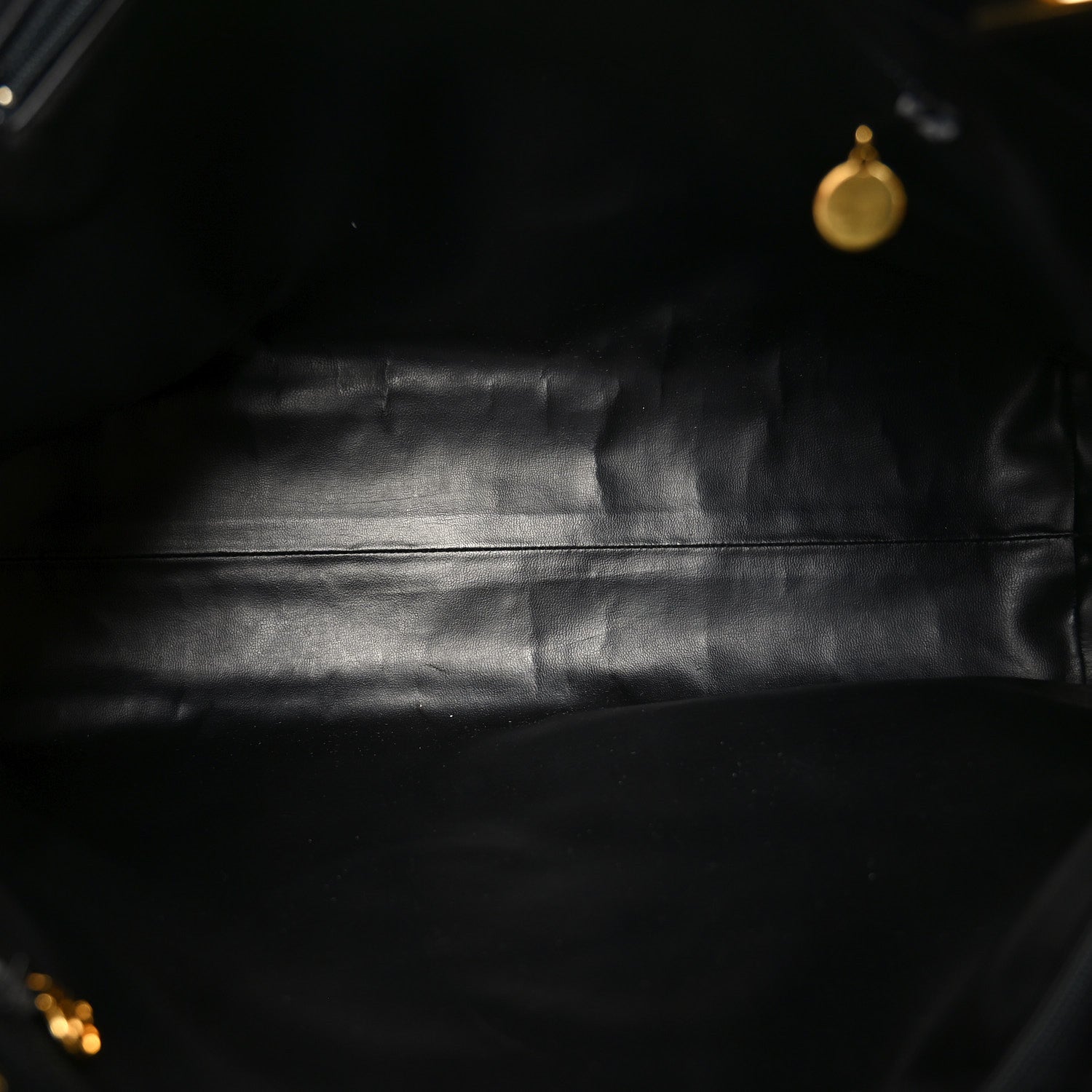 Chanel Caviar Large CC Shoulder Bag Black 4 of 9