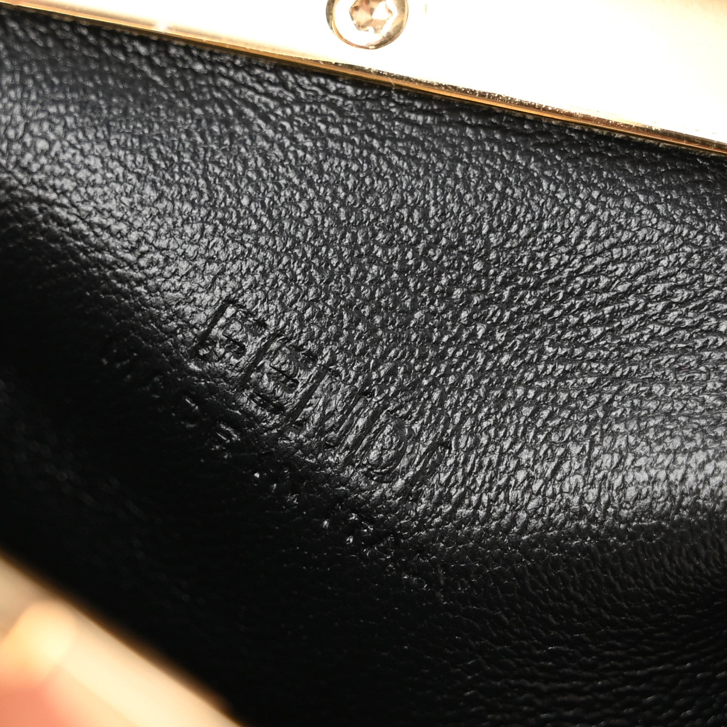 Fendi Shiny Nappa Nano Fendi First Bag Charm Black 6 of 11