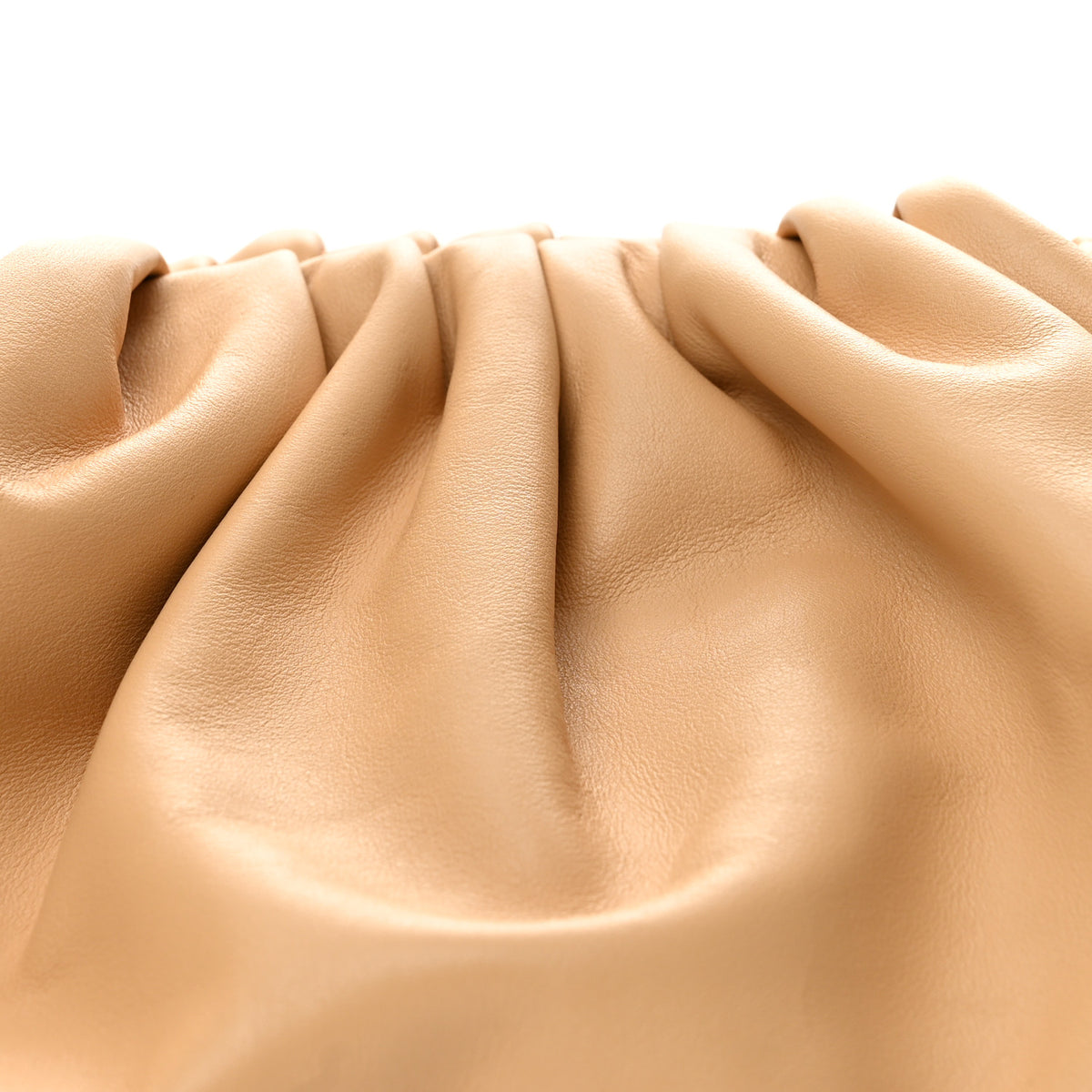 Smooth Butter Calf The Pouch Oversized Clutch Almond