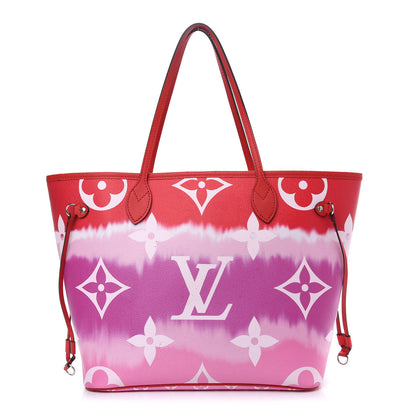 Louis Vuitton Monogram Escale Neverfull MM Rouge 3 of 15