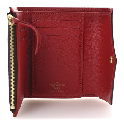 Louis Vuitton Damier Ebene Victorine Wallet Red 5 of 7