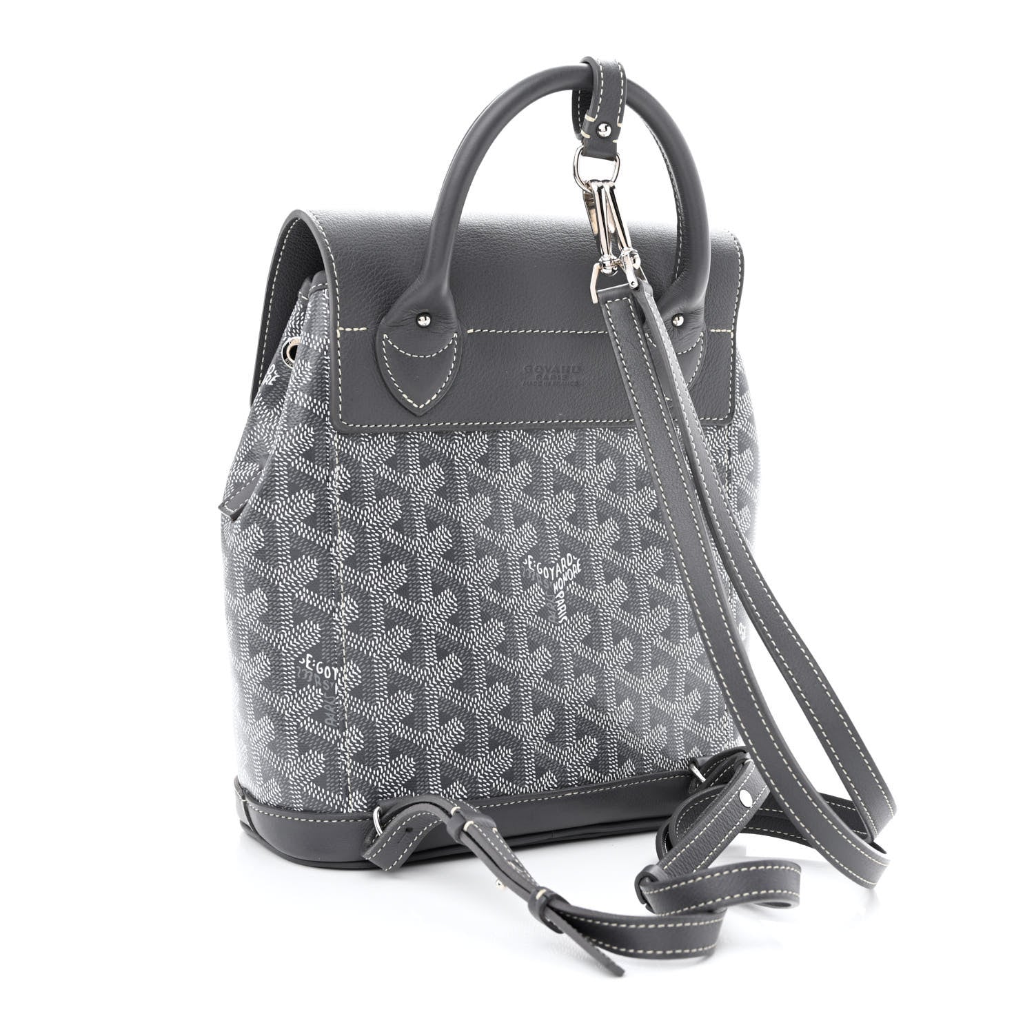 Goyard Goyardine Calfskin Mini Alpin Backpack Grey 3 of 9