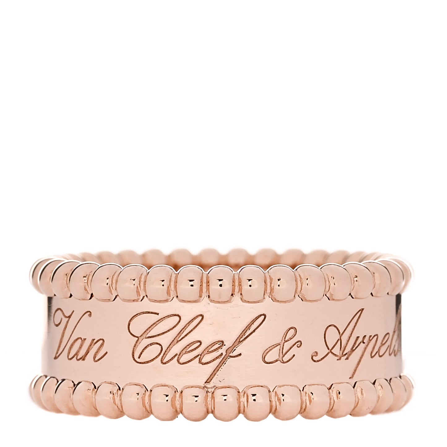 18K Rose Gold Perlee Signature Ring 51 5.75