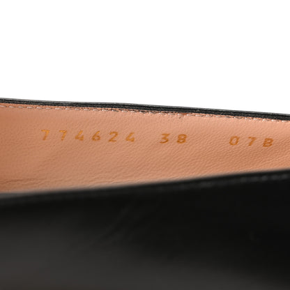 Gucci Malaga Kid Horsebit 75mm Pumps 38 Black 9 of 10