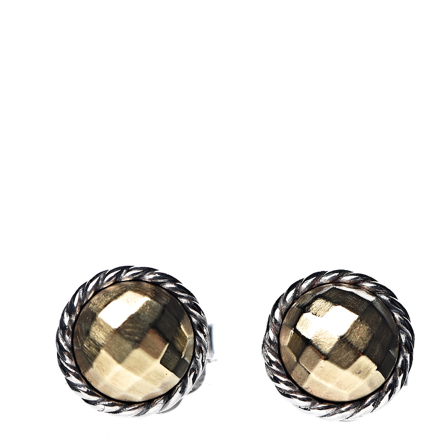 Sterling Silver 18K Yellow Gold Chatelaine Earrings