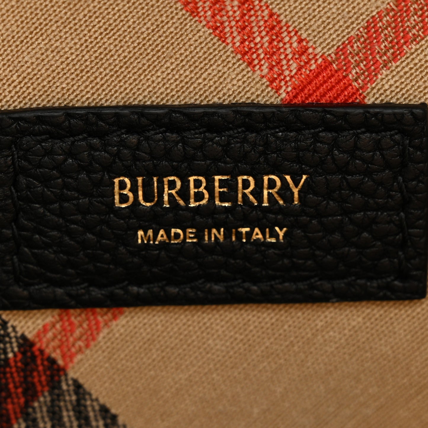 Grainy Calfskin Nova Check Small Cotswolds Pouch Black