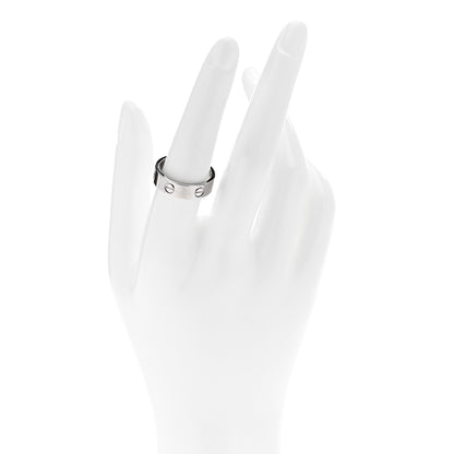 Cartier 18K White Gold 5.5mm LOVE Ring 56 7.5 2 of 4