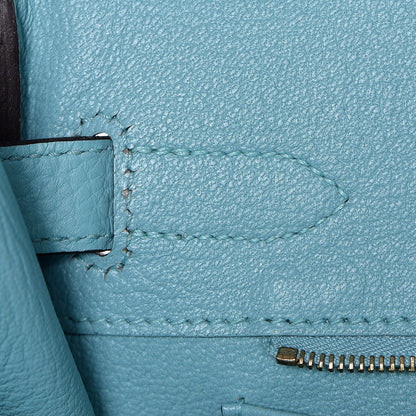 Hermes Togo Birkin 30 Bleu Atoll 10 of 35