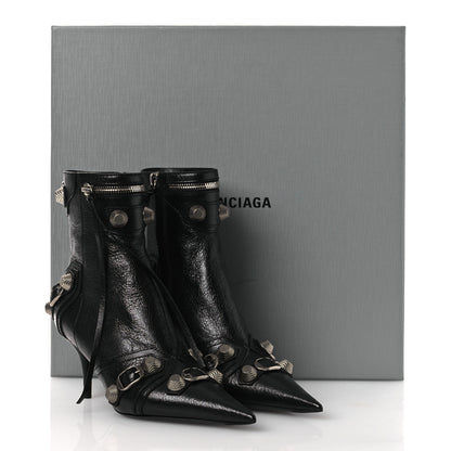 Balenciaga Agneau Arena Cagole 70mm Ankle Boots 36 Black 10 of 10