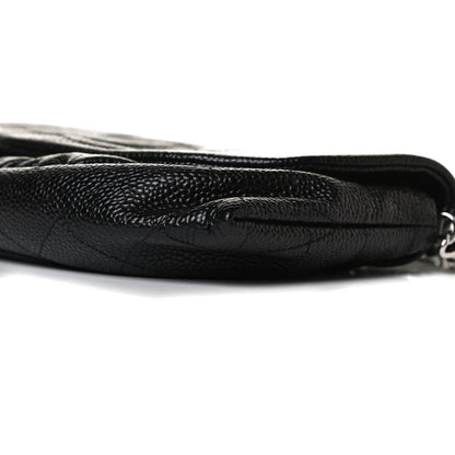 Chanel Caviar Half Moon Wallet On Chain WOC Black 11 of 12