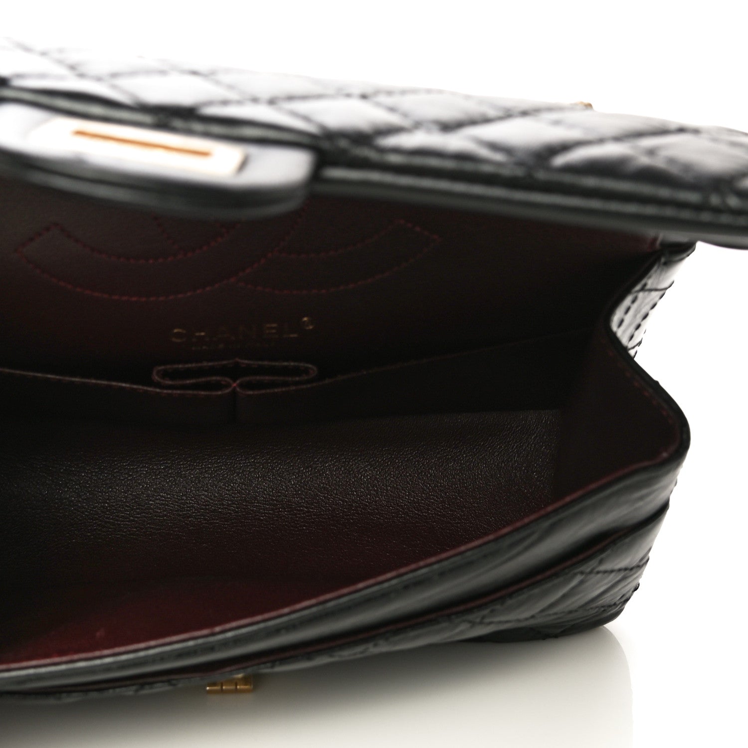 Chanel Aged Calfskin Quilted 2.55 Reissue 225 Flap Black 4 of 13