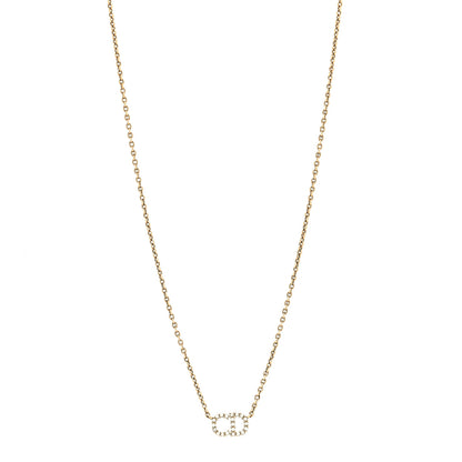 Christian Dior Metal Crystal Clair D Lune Necklace Gold 1 of 5