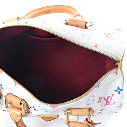 Louis Vuitton Monogram Multicolor Speedy 30 White 5 of 8