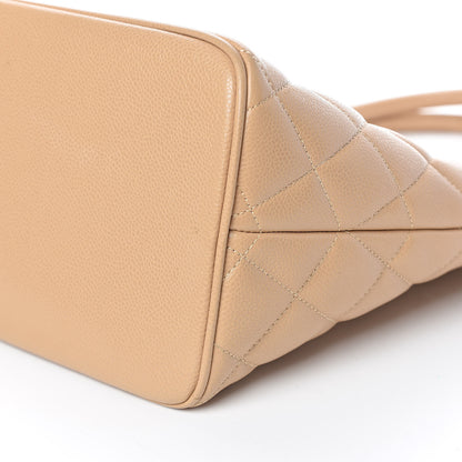 Chanel Caviar Quilted Medallion Tote Beige 6 of 10