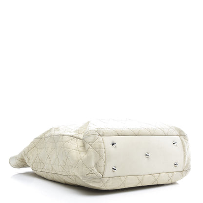 Christian Dior Lambskin Cannage Shopping Tote White 4 of 11