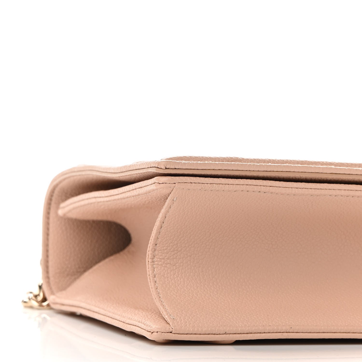 Christian Dior Grained Calfskin Medium Diorama Flap Bag Nude 9 of 12