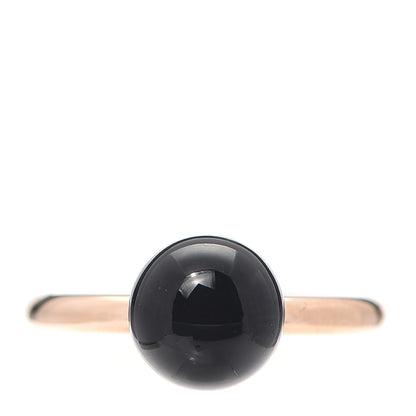 Tiffany 18K Rose Gold Black Onyx 8mm HardWear Ball Ring 47 4.25 1 of 5