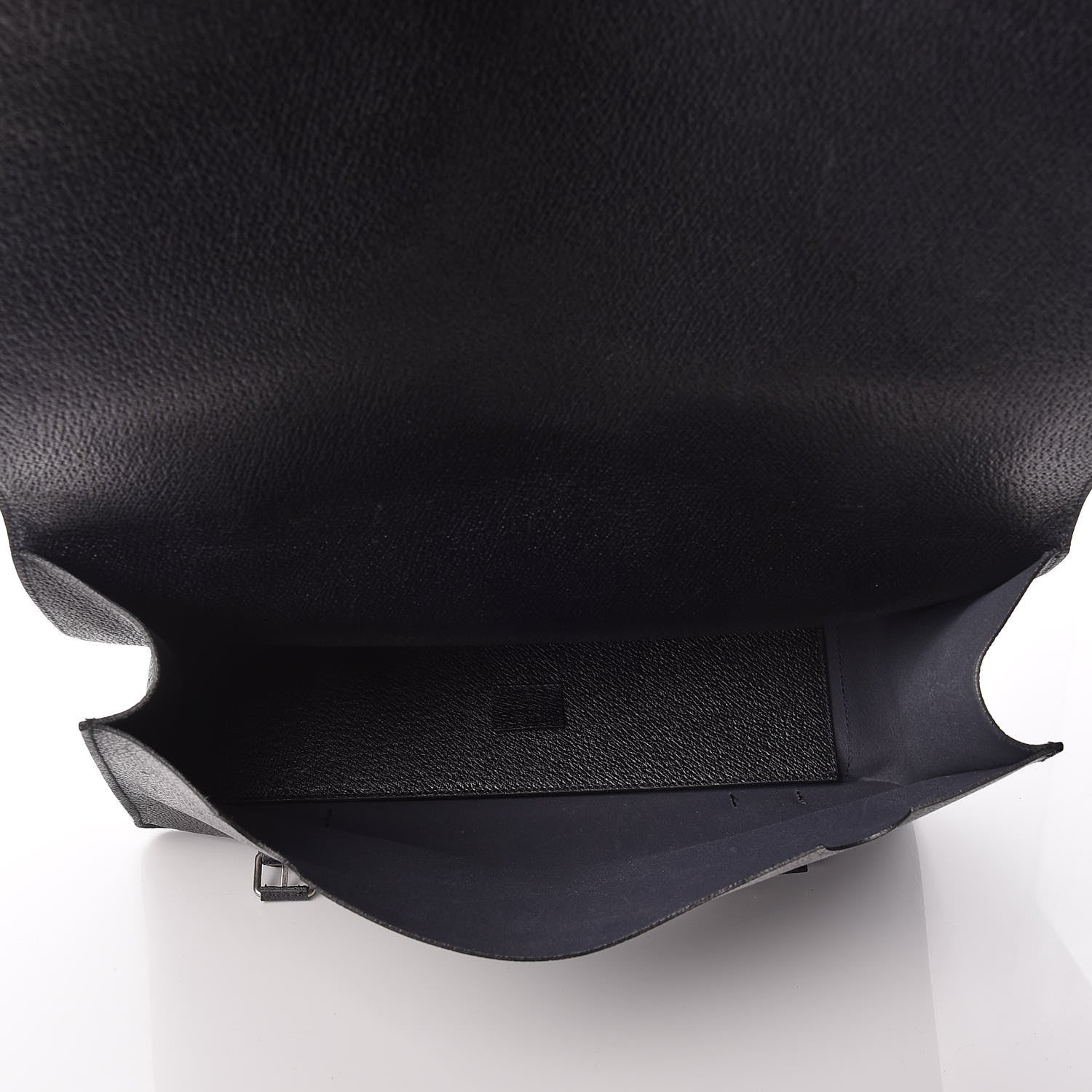 Gucci Calfskin Embroidered Tiger Messenger Bag Black 7 of 12