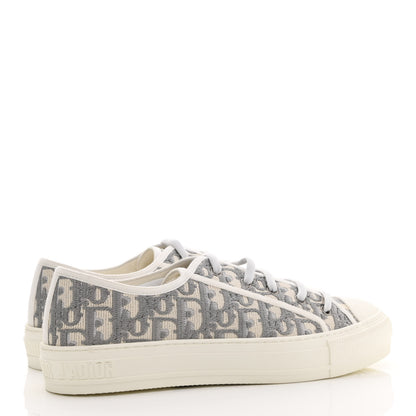 Christian Dior Canvas Oblique Walk'N'Dior Low Top Sneakers 40 Grey Stone 4 of 7