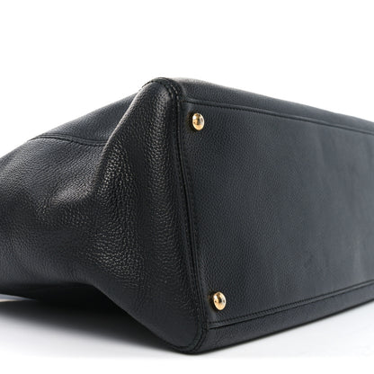 Chanel Calfskin Cerf Shopper Tote Black 9 of 10