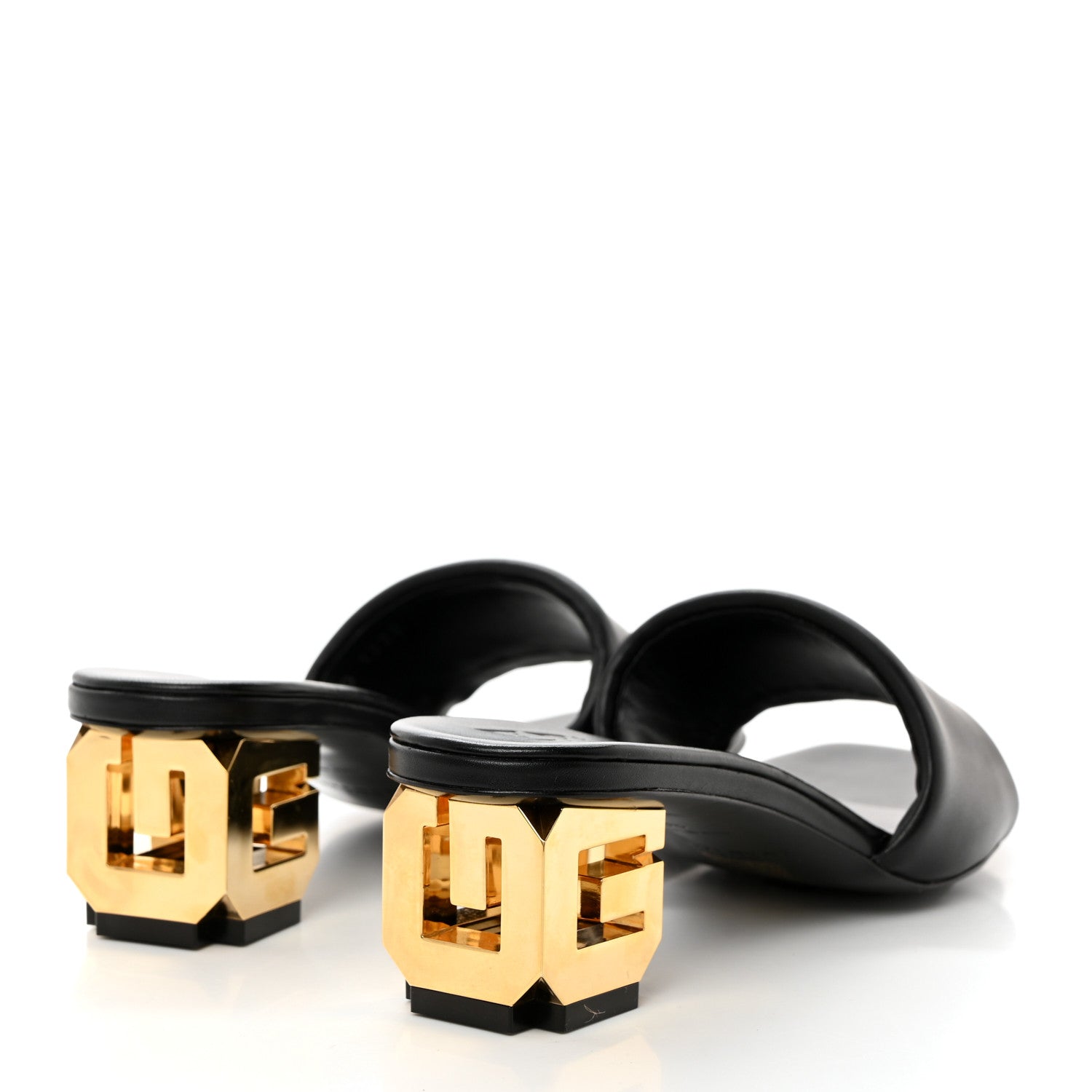 Givenchy Calfskin G Cube 45mm Kitten Heels 36 Black 4 of 11