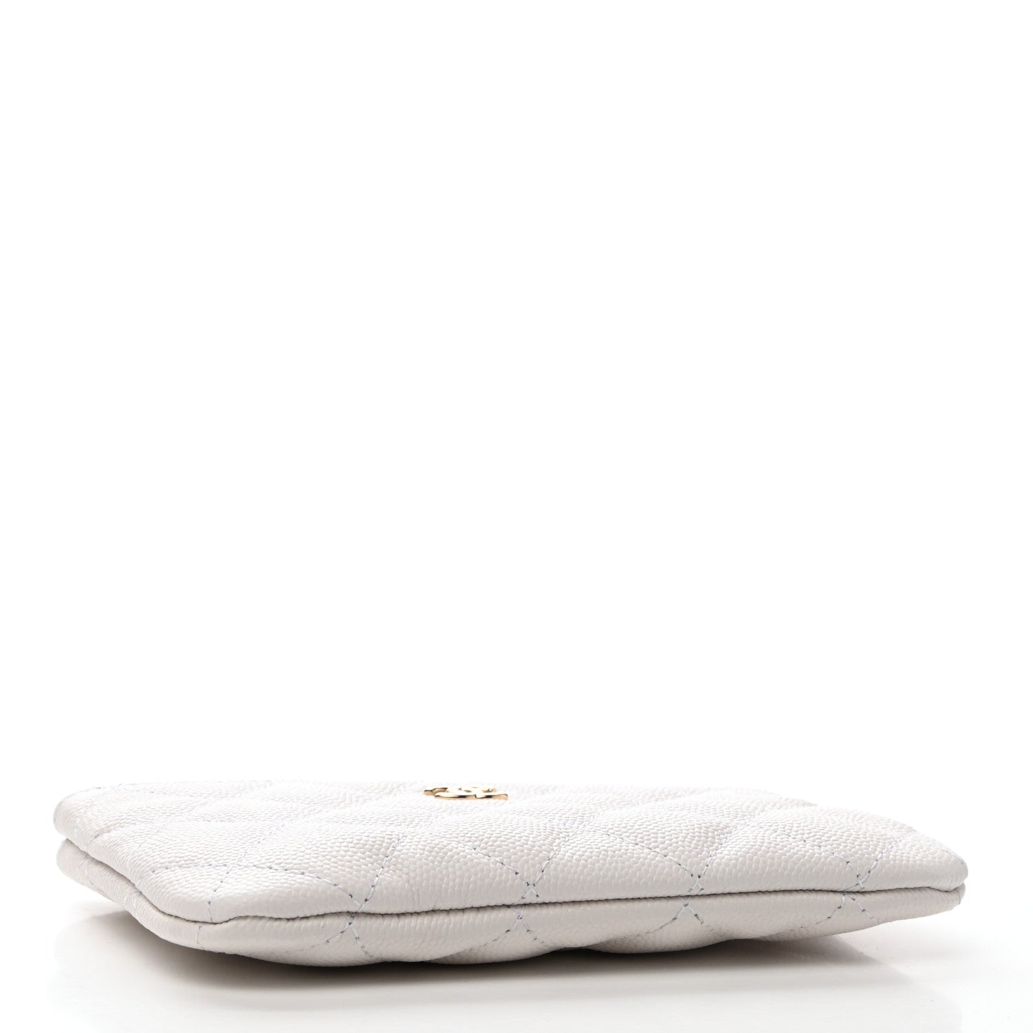 Chanel Caviar Quilted Small Cosmetic Case White 4 of 8