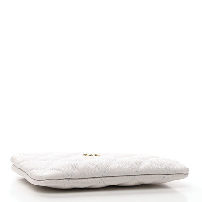 Chanel Caviar Quilted Small Cosmetic Case White 4 of 8