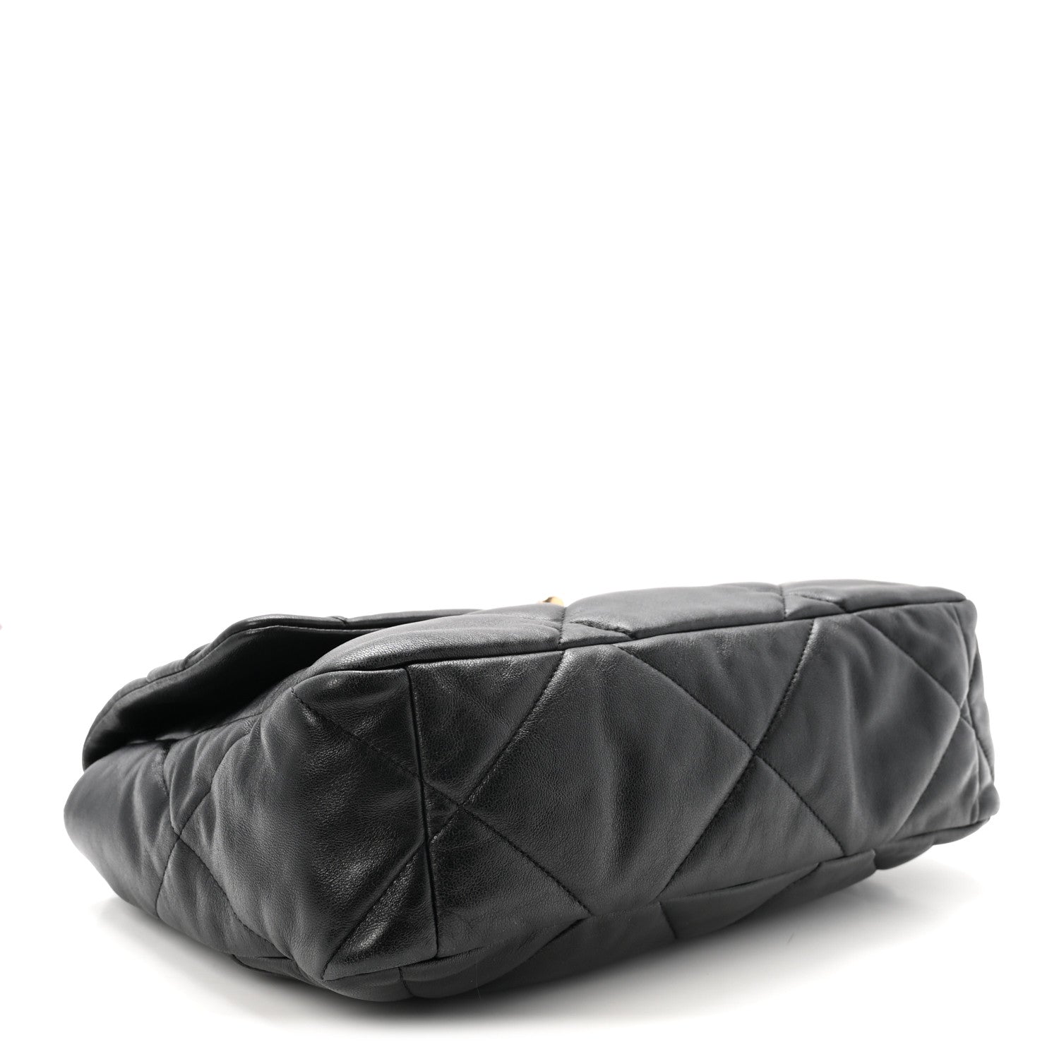 Chanel Goatskin Quilted Large Chanel 19 Flap Black 4 of 10