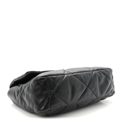 Chanel Goatskin Quilted Large Chanel 19 Flap Black 4 of 10