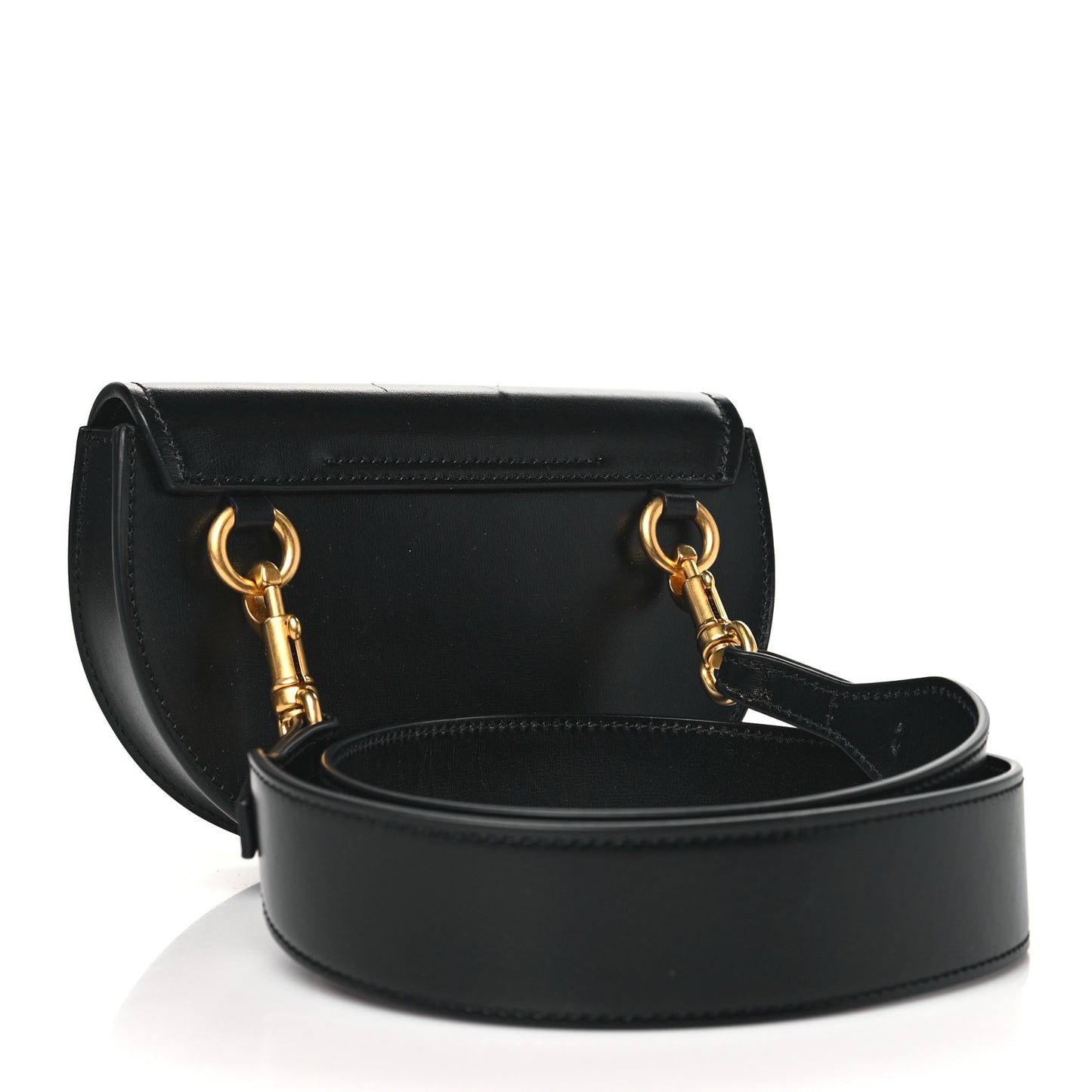 Smooth Calfskin Mini Marcie Flap Bag Black