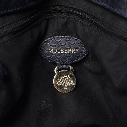 Mulberry Silky Snake Print Oversized Alexa Nightshade Blue 6 of 14