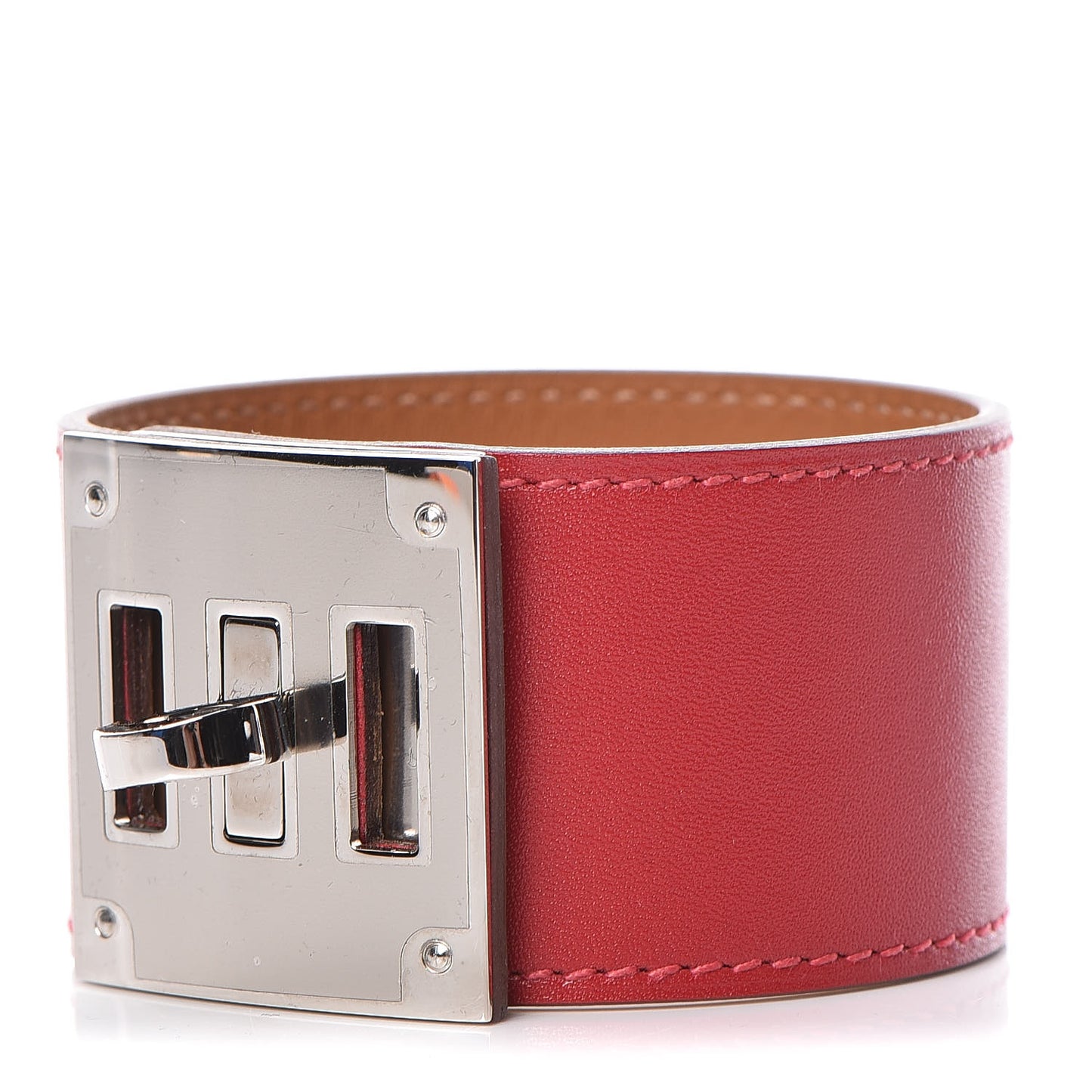 Tadelakt Kelly Dog Bracelet T3 Rouge Vif