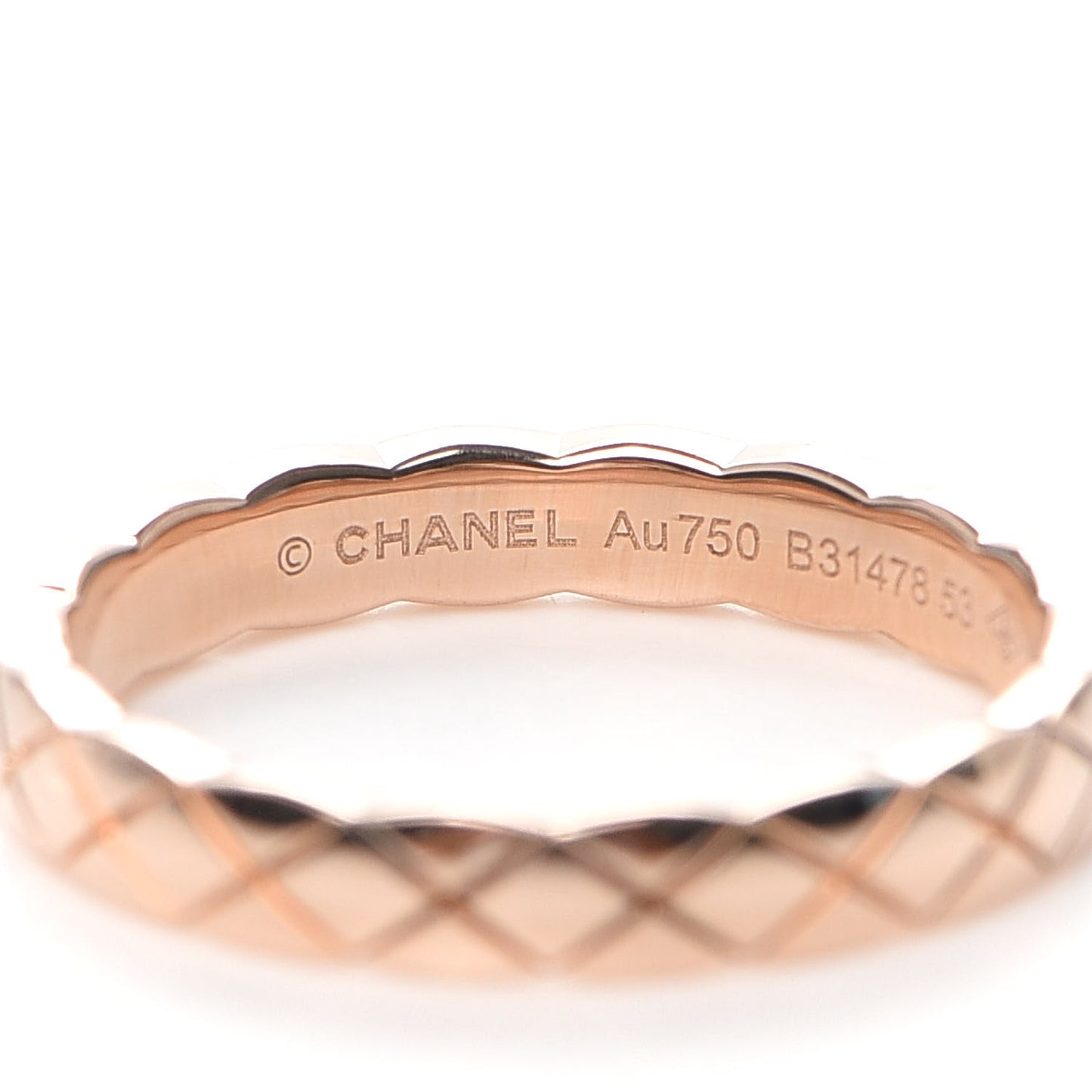 18K Beige Gold Mini Coco Crush Ring 53 6.25