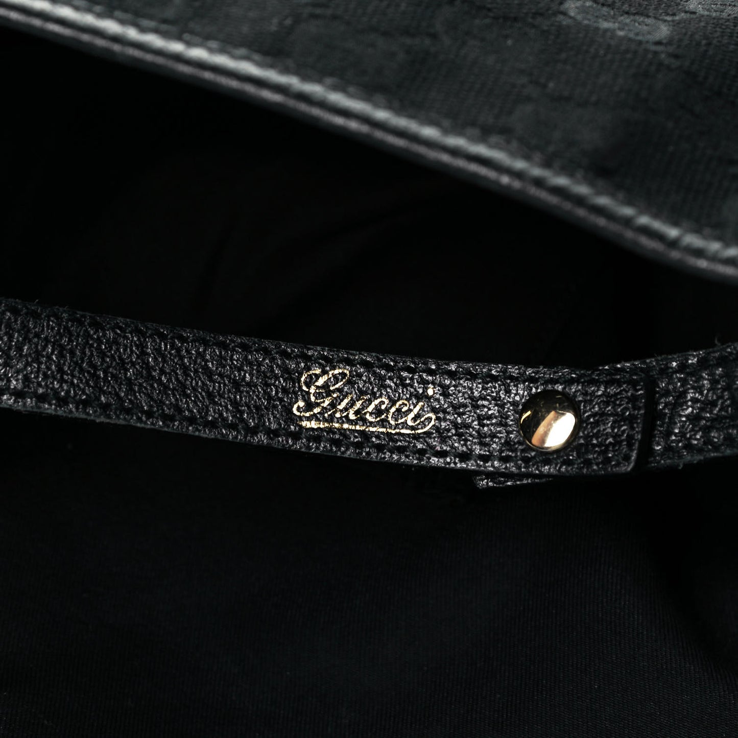 Monogram Medium Abbey Shoulder Bag Black