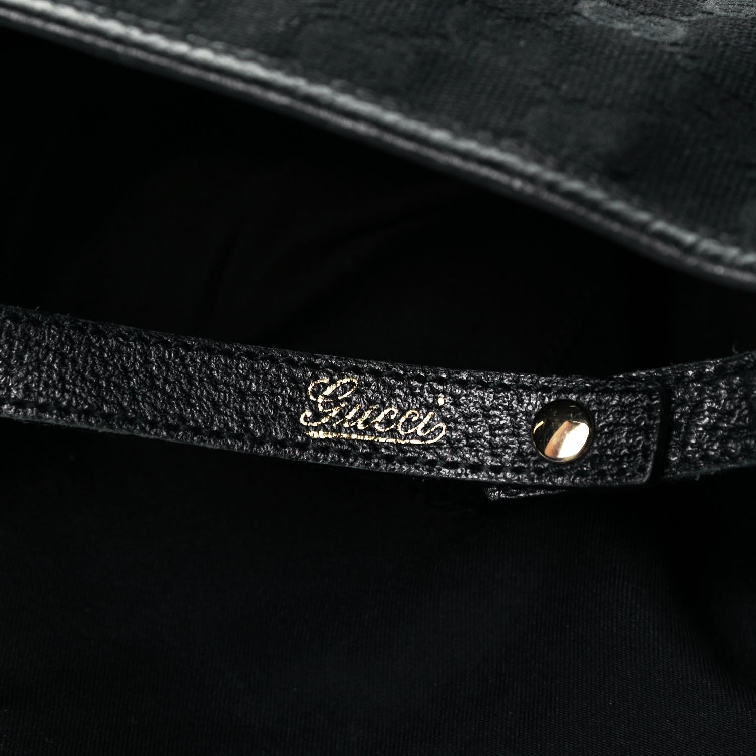 Gucci Monogram Medium Abbey Shoulder Bag Black 10 of 10