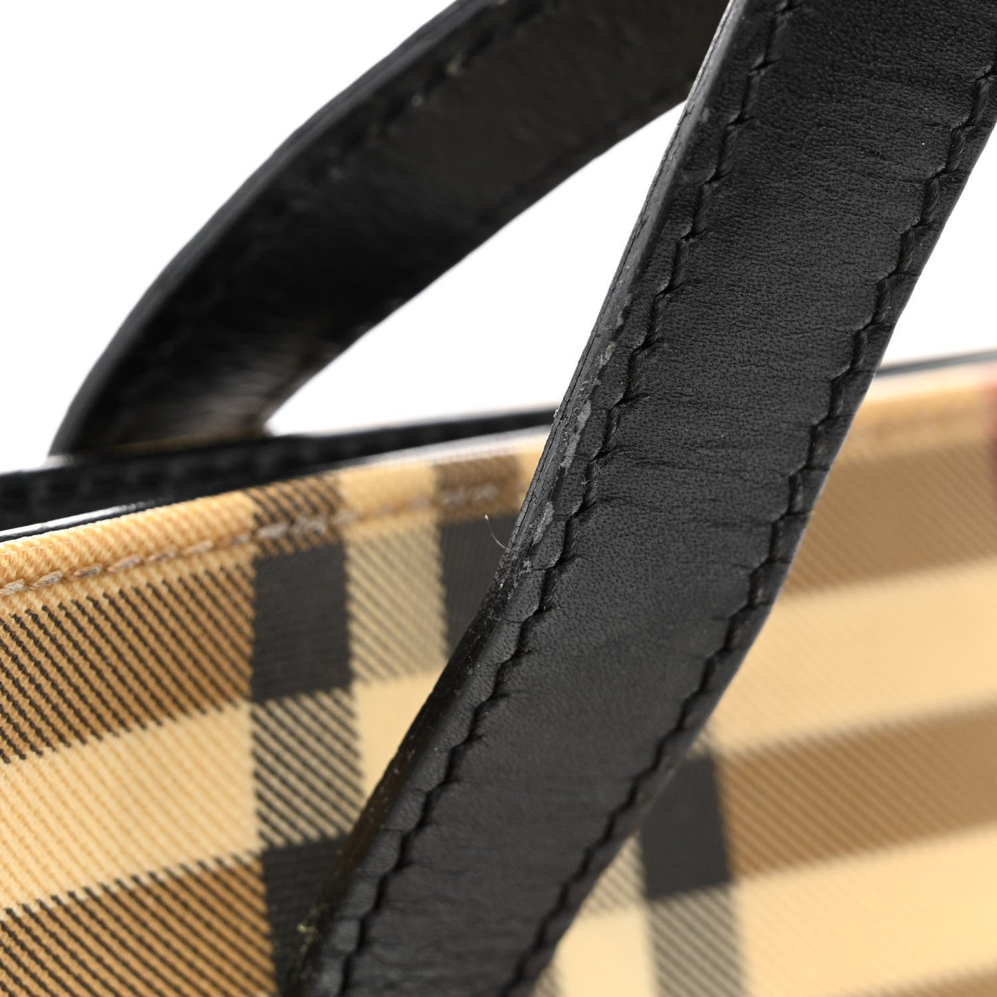 House Check Medium Tote Black