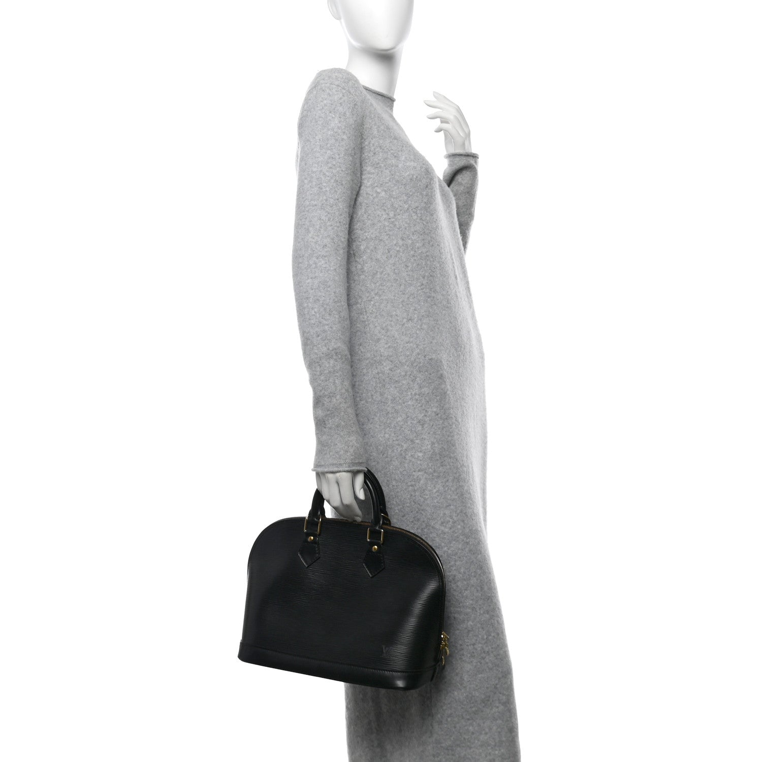 Louis Vuitton Epi Alma PM Black 2 of 12