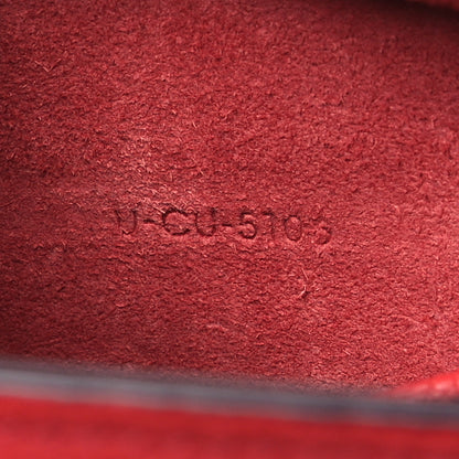 Celine Drummed Calfskin Nano Luggage Red 7 of 10