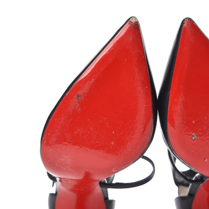 Christian Louboutin Shiny Nappa Suzanna 100 Pumps 38.5 Black 8 of 9