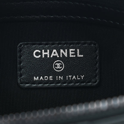 Chanel Aged Calfskin Quilted Medium Tassel Cosmetic Case Black 6 of 8