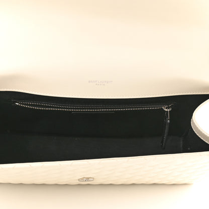 Saint Laurent Grain De Poudre Large Tri-Quilt Monogram Satchel Porcellana 5 of 10
