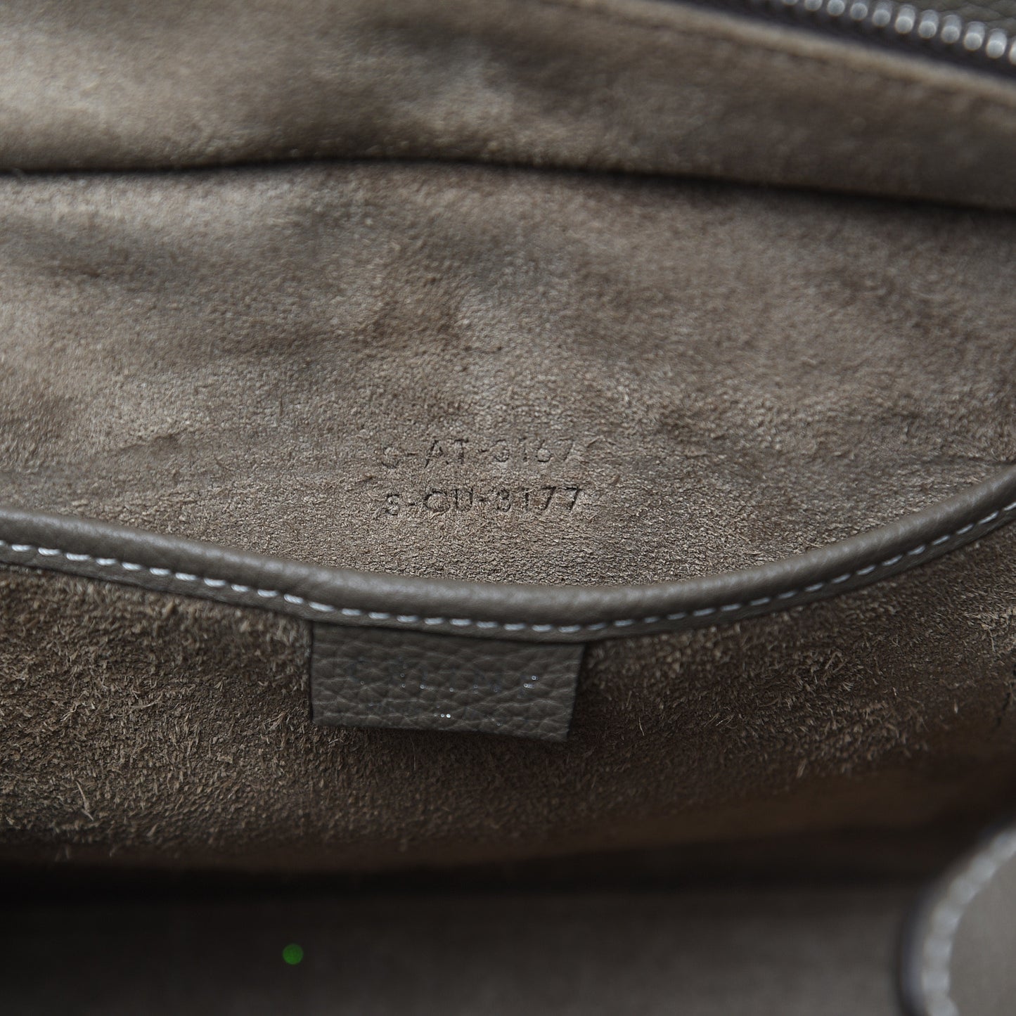 Drummed Calfskin Nano Luggage Souris